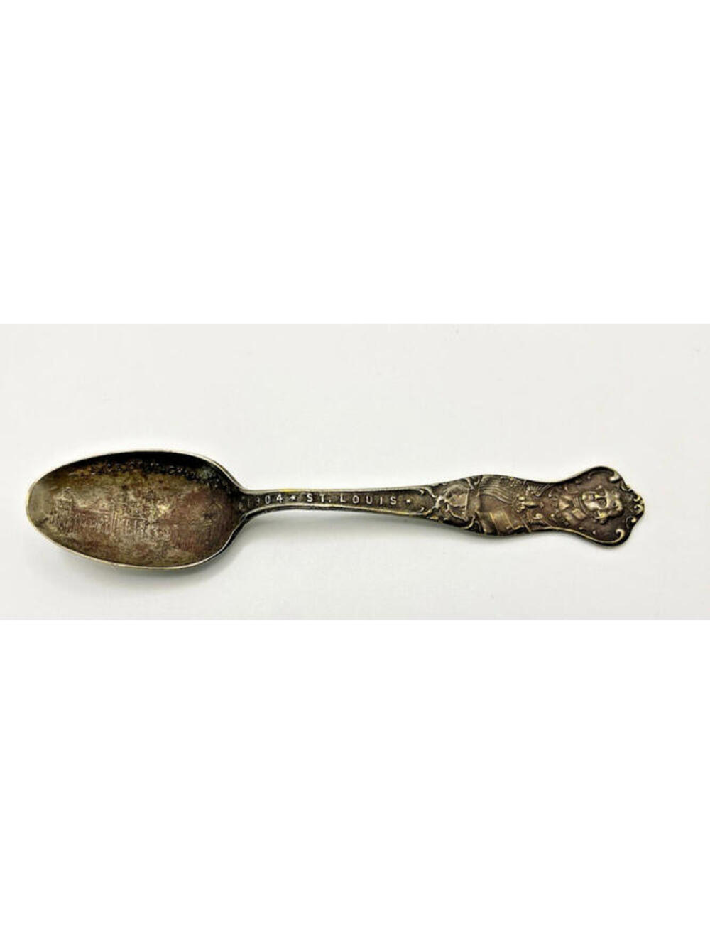 1904 Palace Of Machinery St Louis Exposition Vintage Souvenir Spoon 2524.0